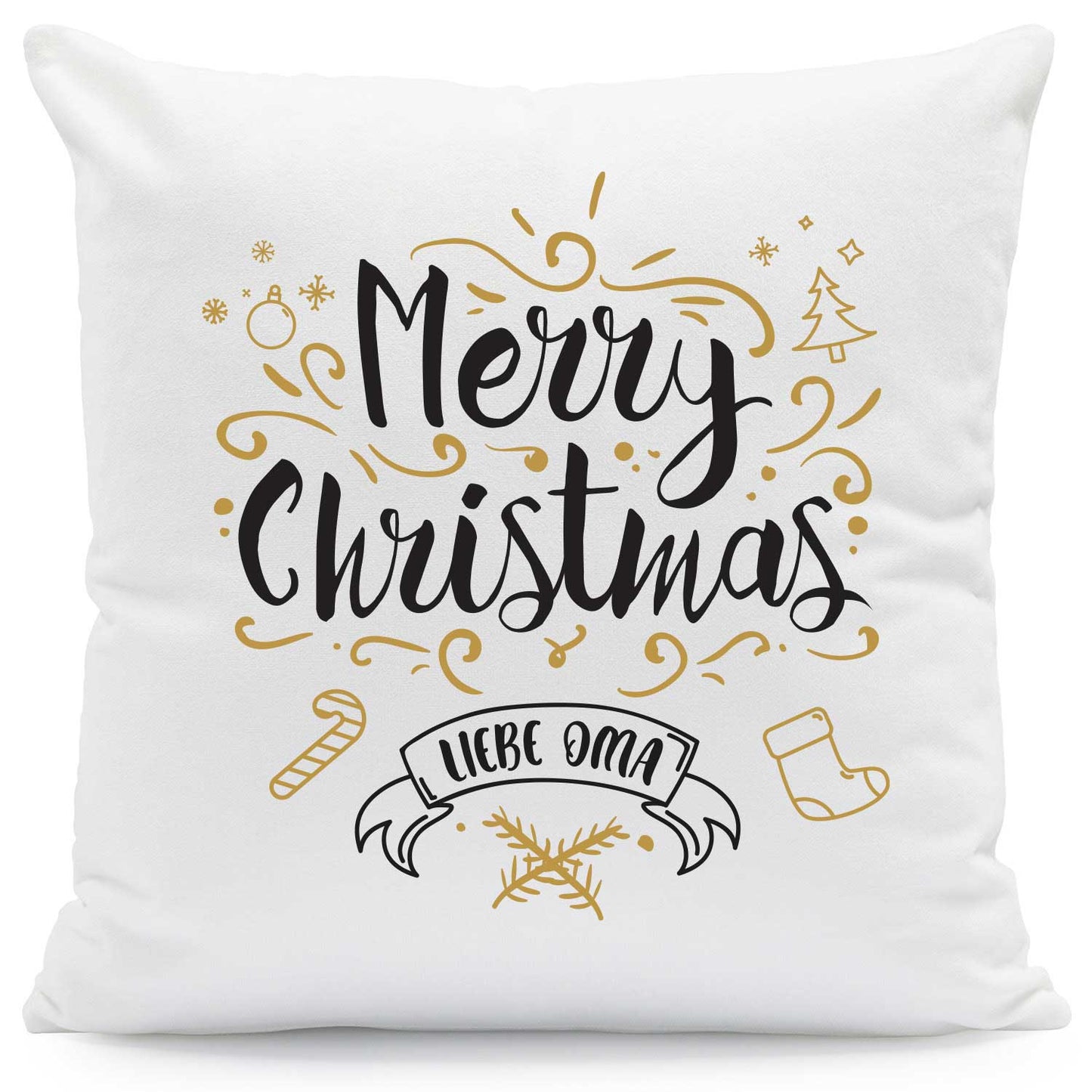 Kissen mit Weihnachtsmotiv - Merry Christmas Großeltern - Weihnachtsdeko - Für Frauen & Männer