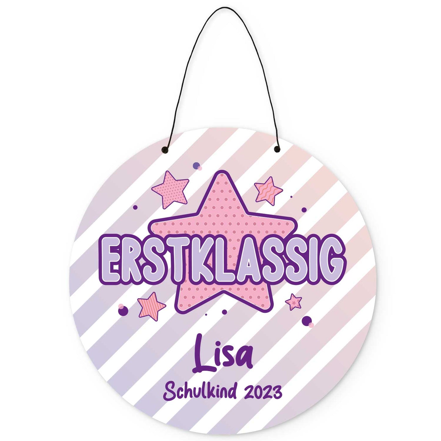 Personalisiertes Türschild - Geschenk zur Einschulung - Für Jungen und Mädchen - Erstklassig