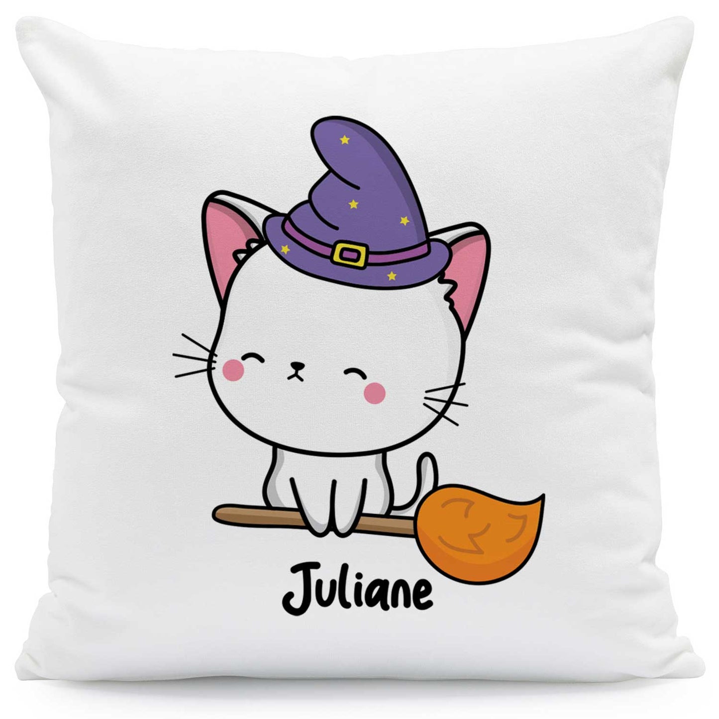 Bedrucktes Kissen mit Motiv Halloween Tiere