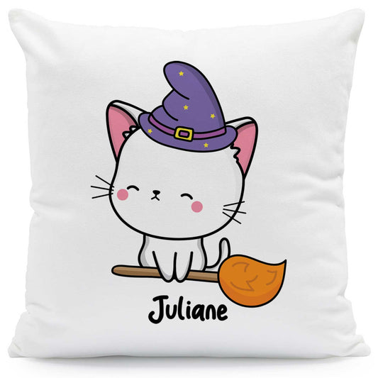Bedrucktes Kissen mit Motiv Halloween Tiere