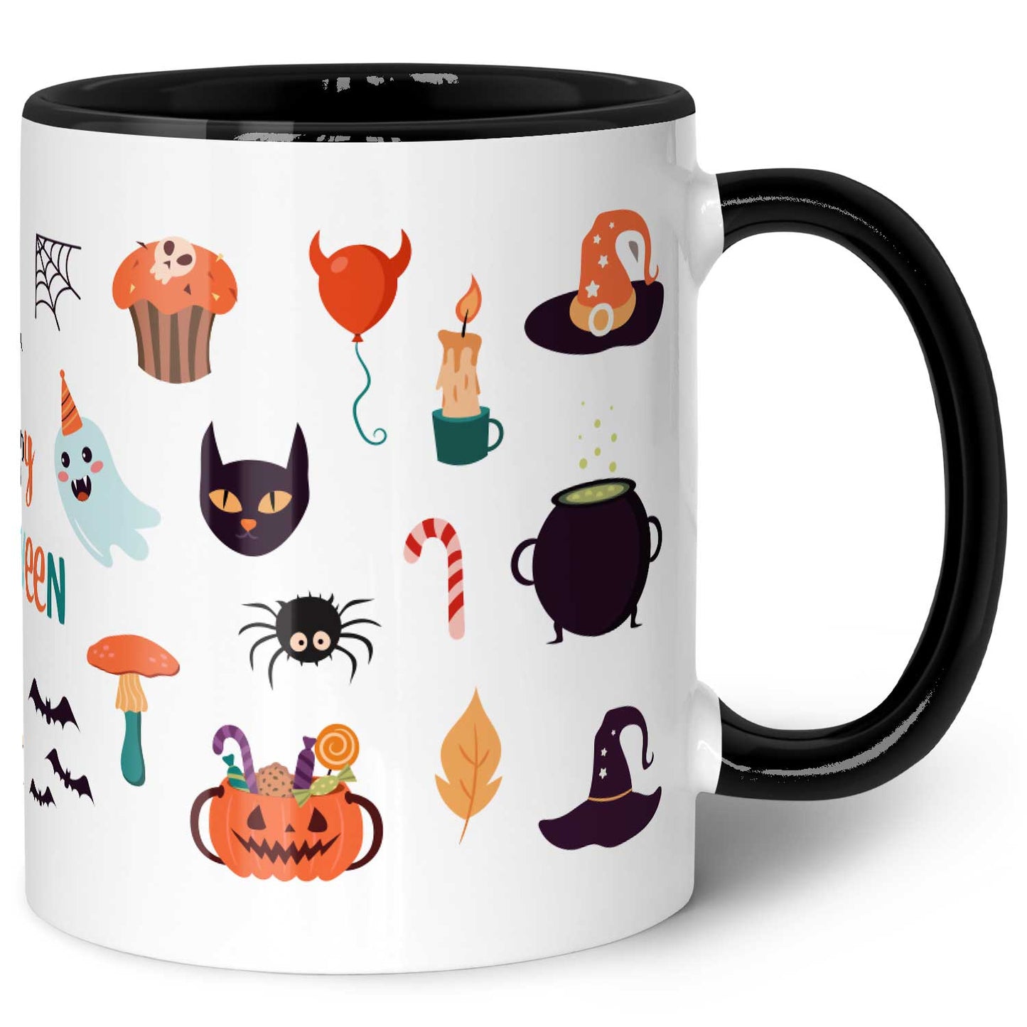 Bedruckte Tasse im Halloween Motive Design