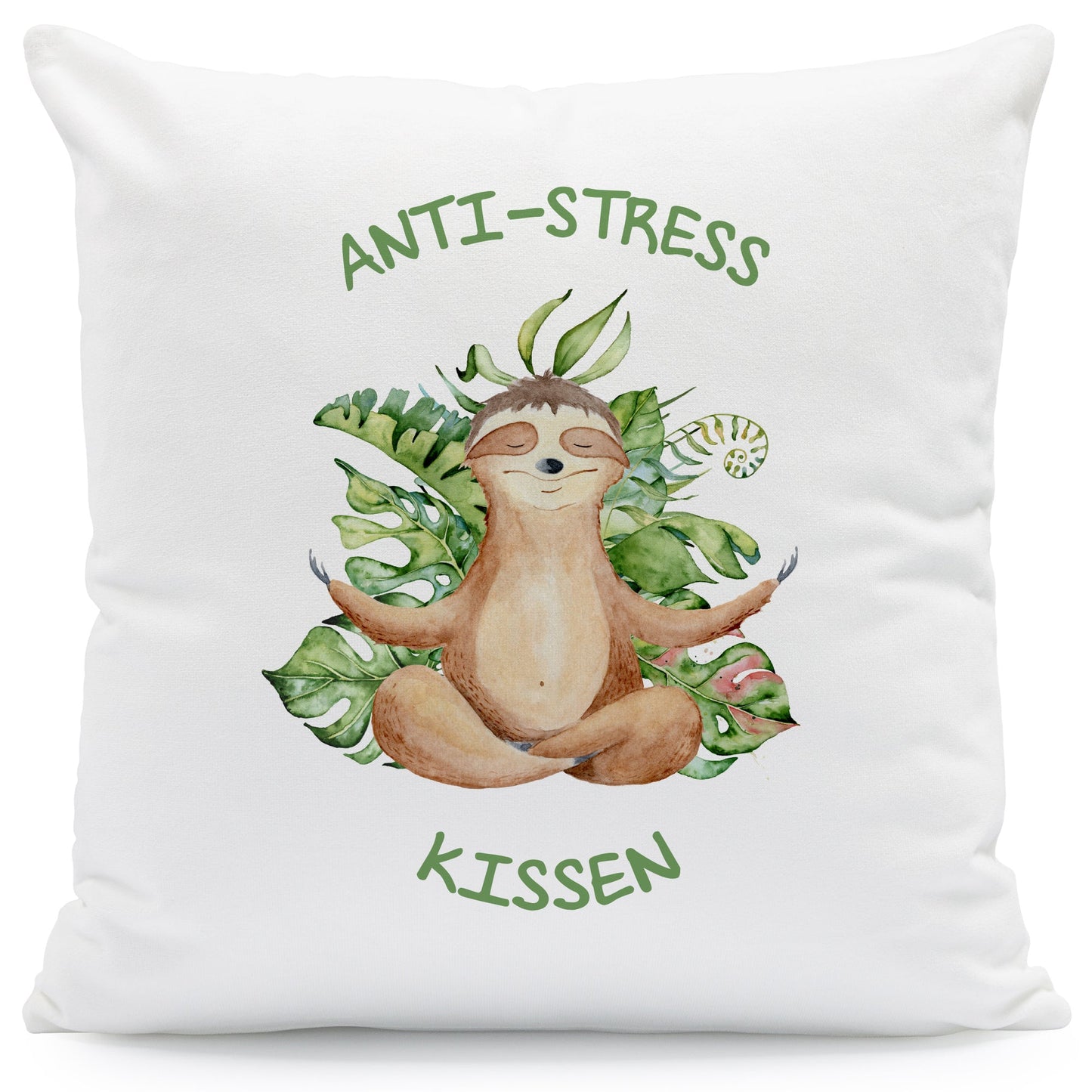 Bedrucktes Kissen mit Spruch Anti-Stress Kissen