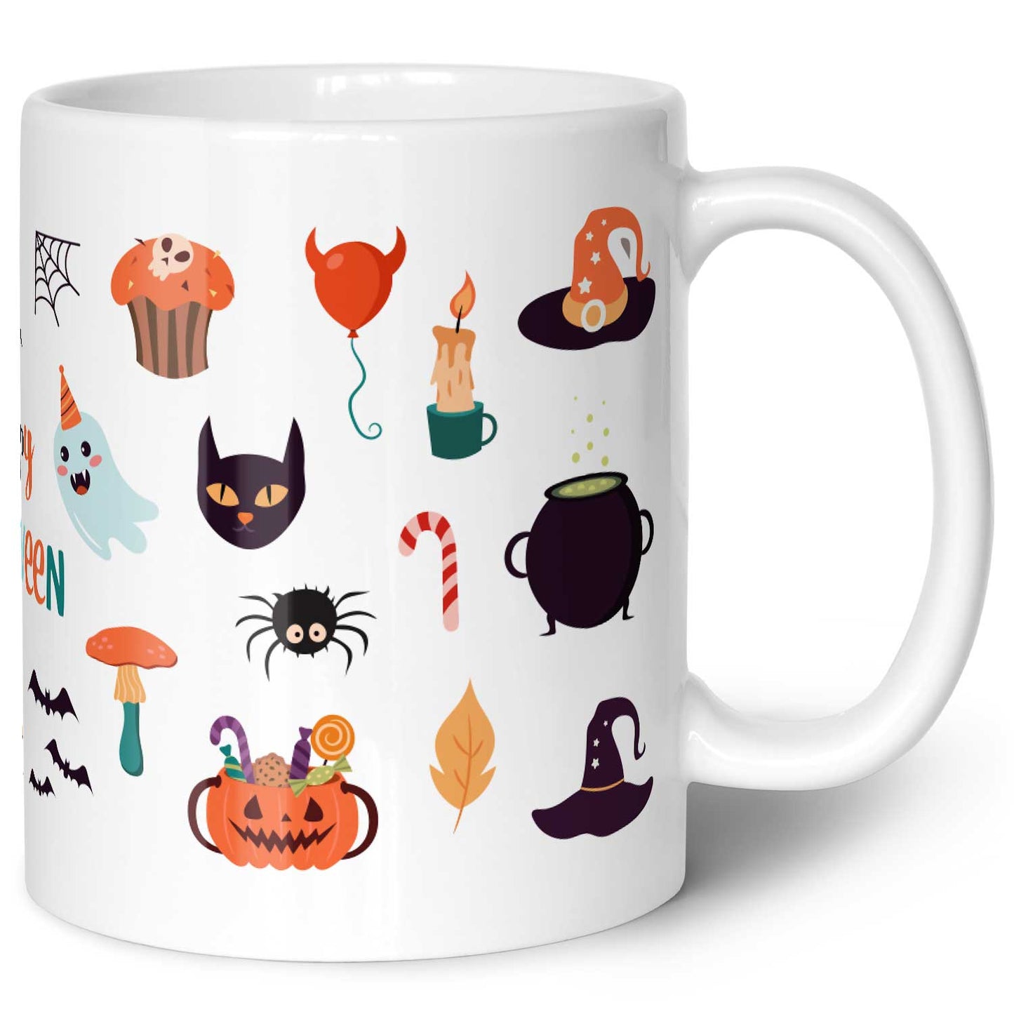 Bedruckte Tasse im Halloween Motive Design