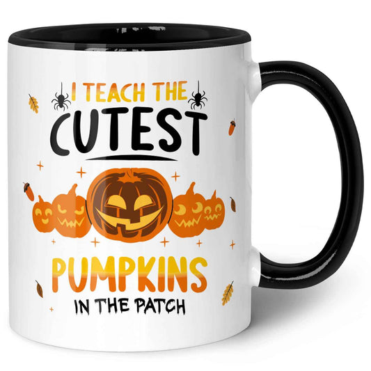 Bedruckte Tasse mit Spruch I teach the cutest Pumpkins
