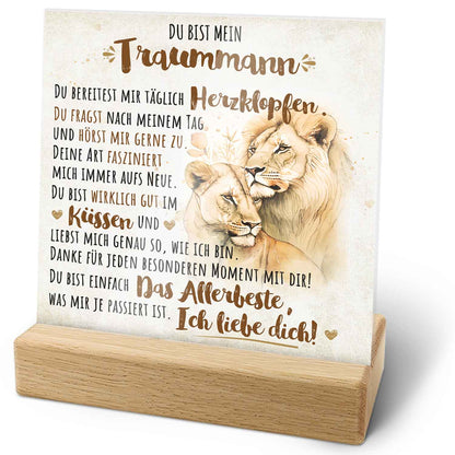 Acrylschild - Traumfrau / Traummann - Geschenk für den Partner zum Valentinstag