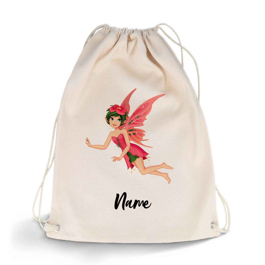 Bedruckter Turnbeutel für Kinder im Feenprinzessin Design