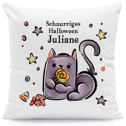 Bedrucktes Kissen "Happy Halloween" in versch. Designs