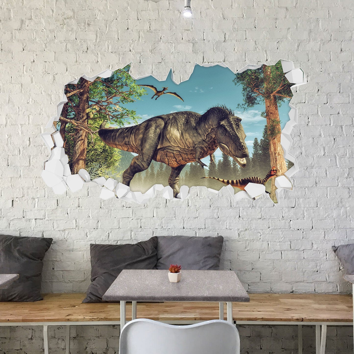 Wandtattoo Kinderzimmer Dinosaurier & T-Rex Design