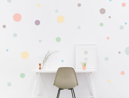 Wandsticker Set Pastell Kreise