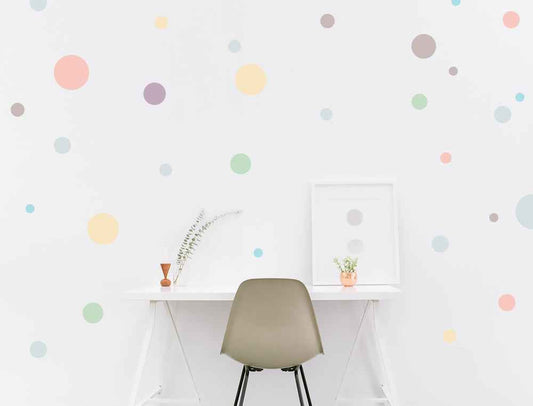 Wandsticker Set Pastell Kreise