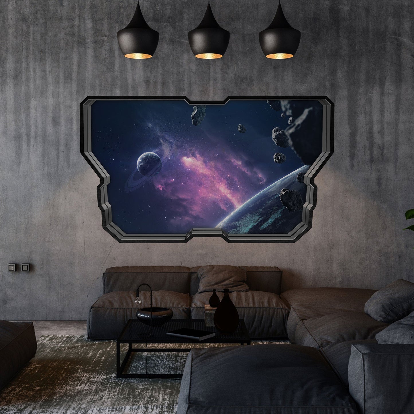 Wandtattoo Kinderzimmer Weltraum & Astronaut Design