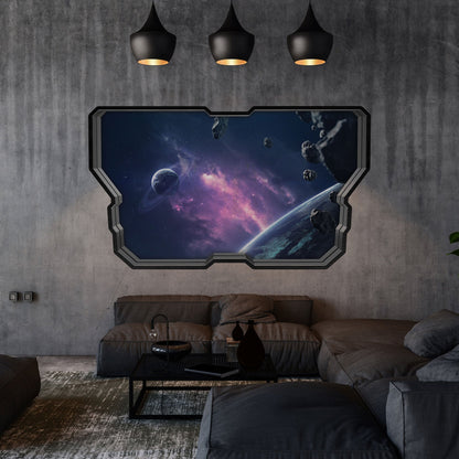 Wandtattoo Kinderzimmer Weltraum & Astronaut Design