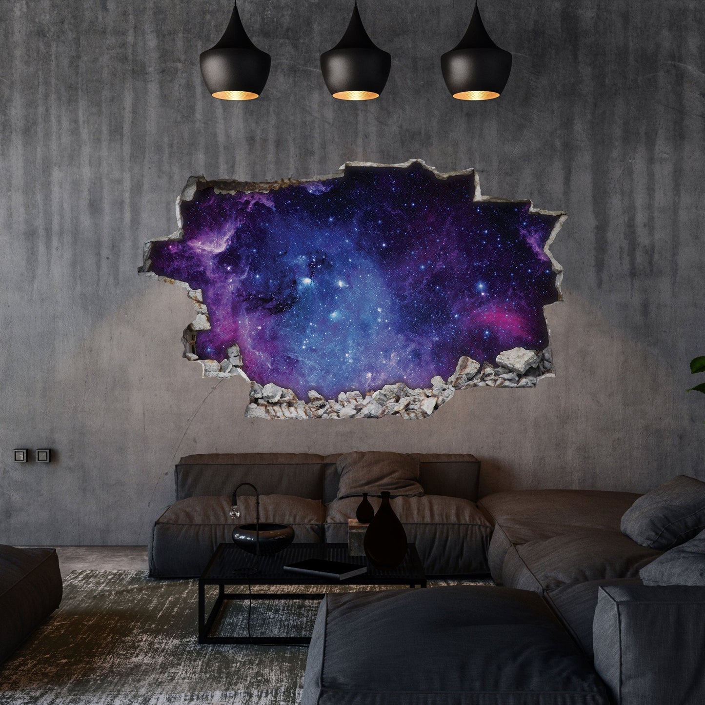 Wandtattoo Kinderzimmer Weltraum & Astronaut Design