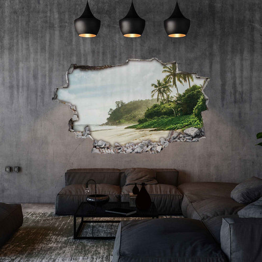 Wandtattoo Wohnzimmer Beach Design