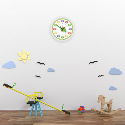 Wanduhr Kinder Dino - mit UV Druck
