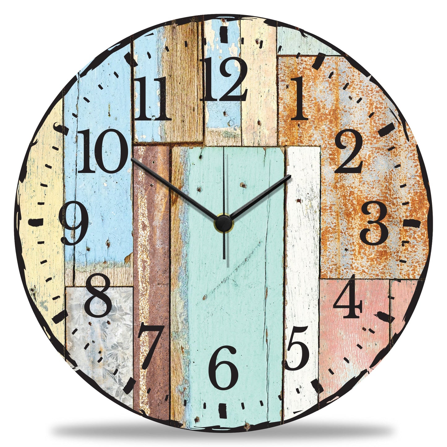 Wanduhr aus Holz Luv Vintage - UV Druck