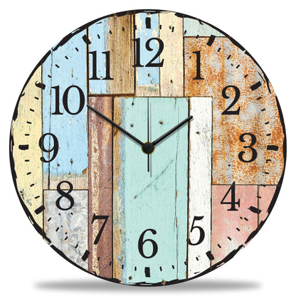 Wanduhr aus Holz Luv Vintage - UV Druck