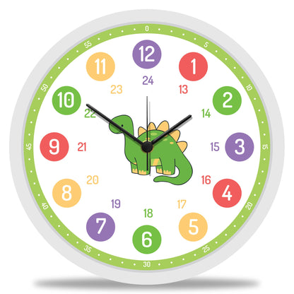 Wanduhr Kinder Dino - mit UV Druck