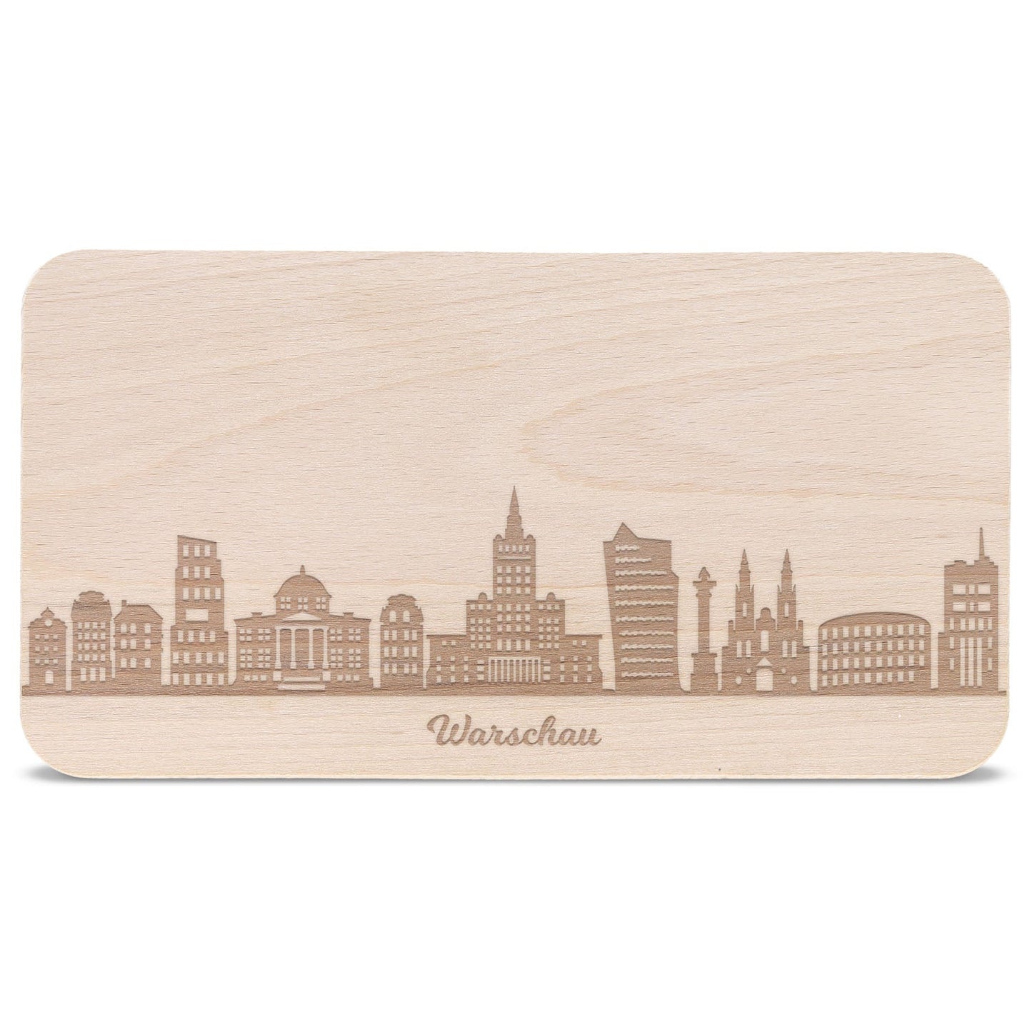 Frühstücksbrettchen Skyline Warschau