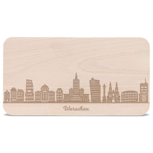 Frühstücksbrettchen Skyline Warschau