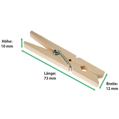 Holz Wäscheklammern mit Gravur