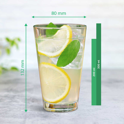 Leonardo Wasserglas mit UV-Druck - Winterreh Motiv - zu Weihnachten