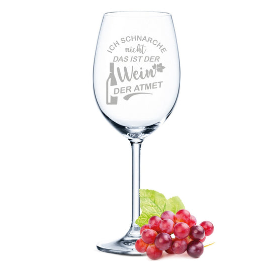 Leonardo Weinglas mit Gravur "Wein atmet"