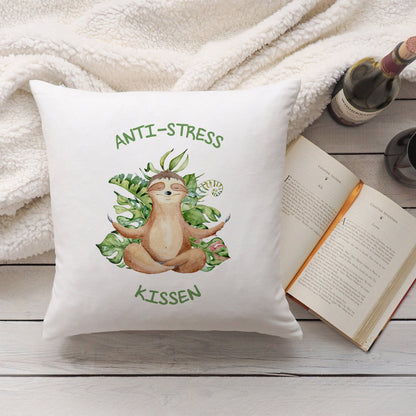 Bedrucktes Kissen mit Spruch Anti-Stress Kissen