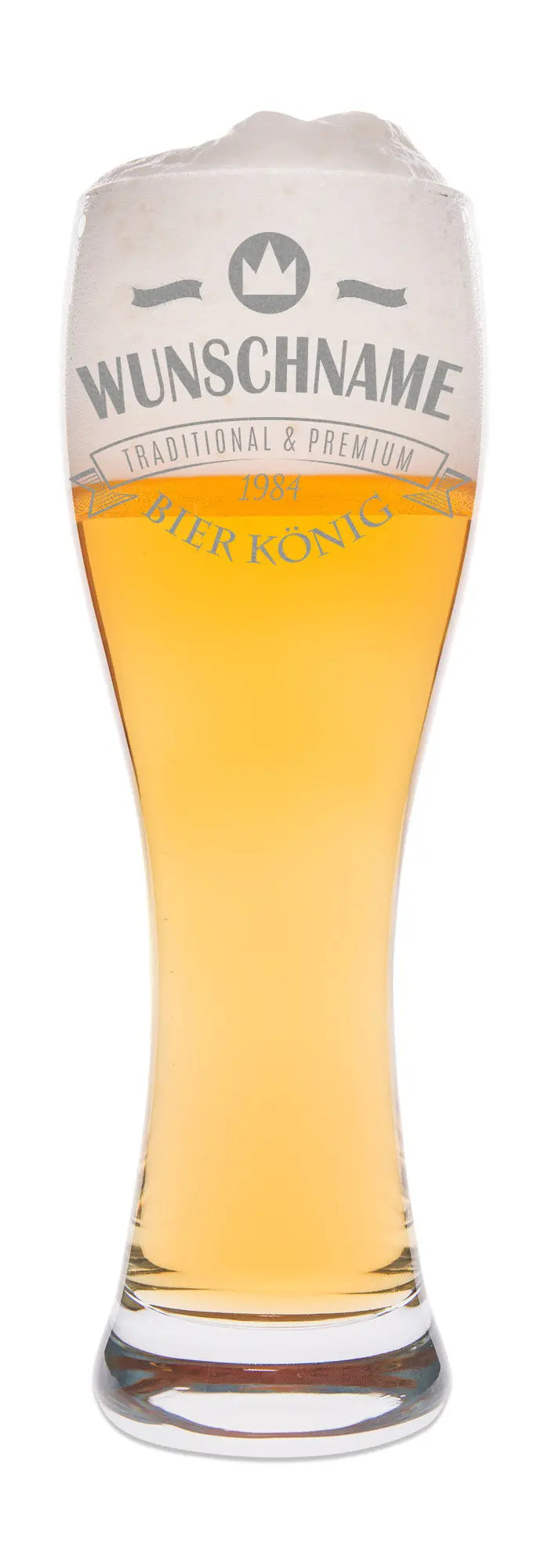 Leonardo Weizenglas mit Gravur "Bierkönig"