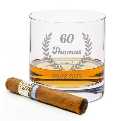 Leonardo Whiskyglas mit Gravur "Geburtstagskranz"