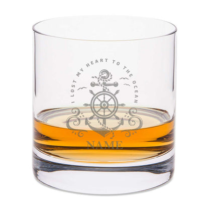 Leonardo Whiskyglas mit Gravur "Heart to the ocean"
