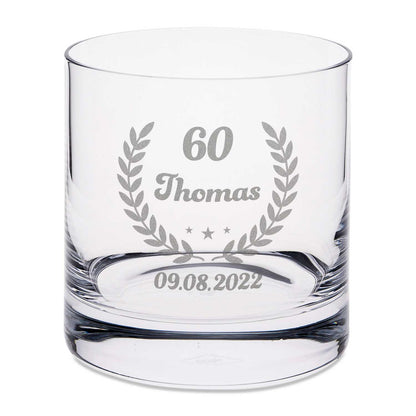 Leonardo Whiskyglas mit Gravur "Geburtstagskranz"