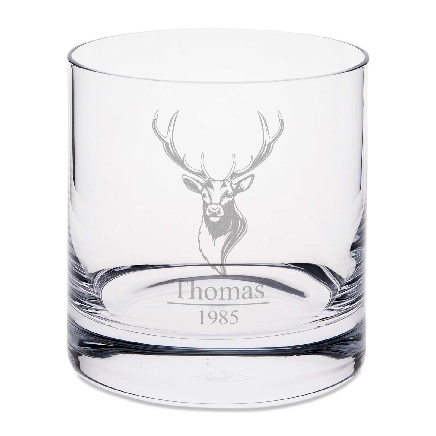 Leonardo Whiskyglas mit Gravur "Hirschkopf"