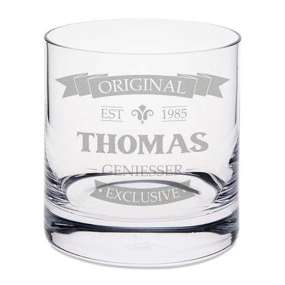Leonardo Whiskyglas mit Gravur "Original V2"