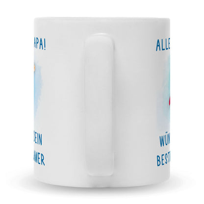 Bedruckte Tasse mit Spruch Bester Schwimmer