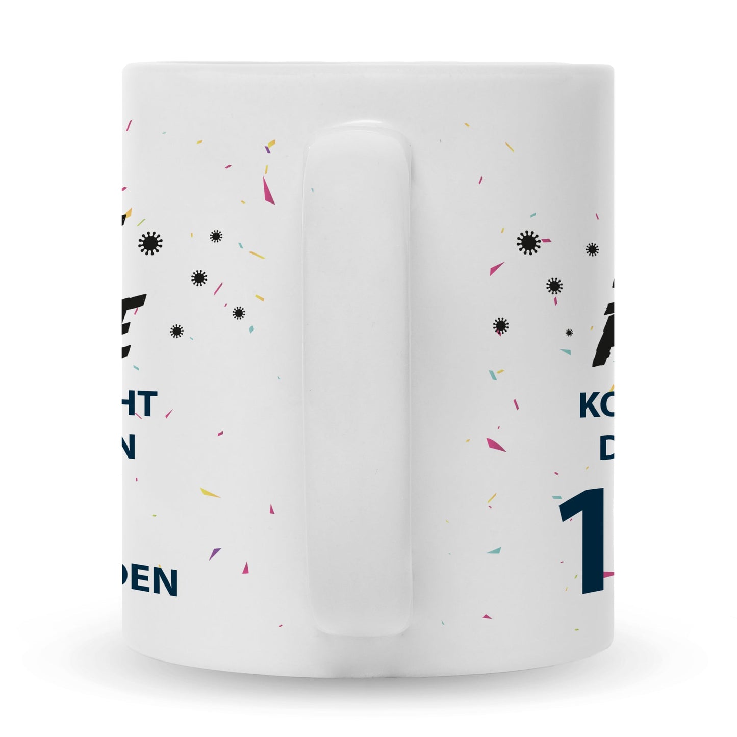 Bedruckte Tasse Pandemie Geburtstag