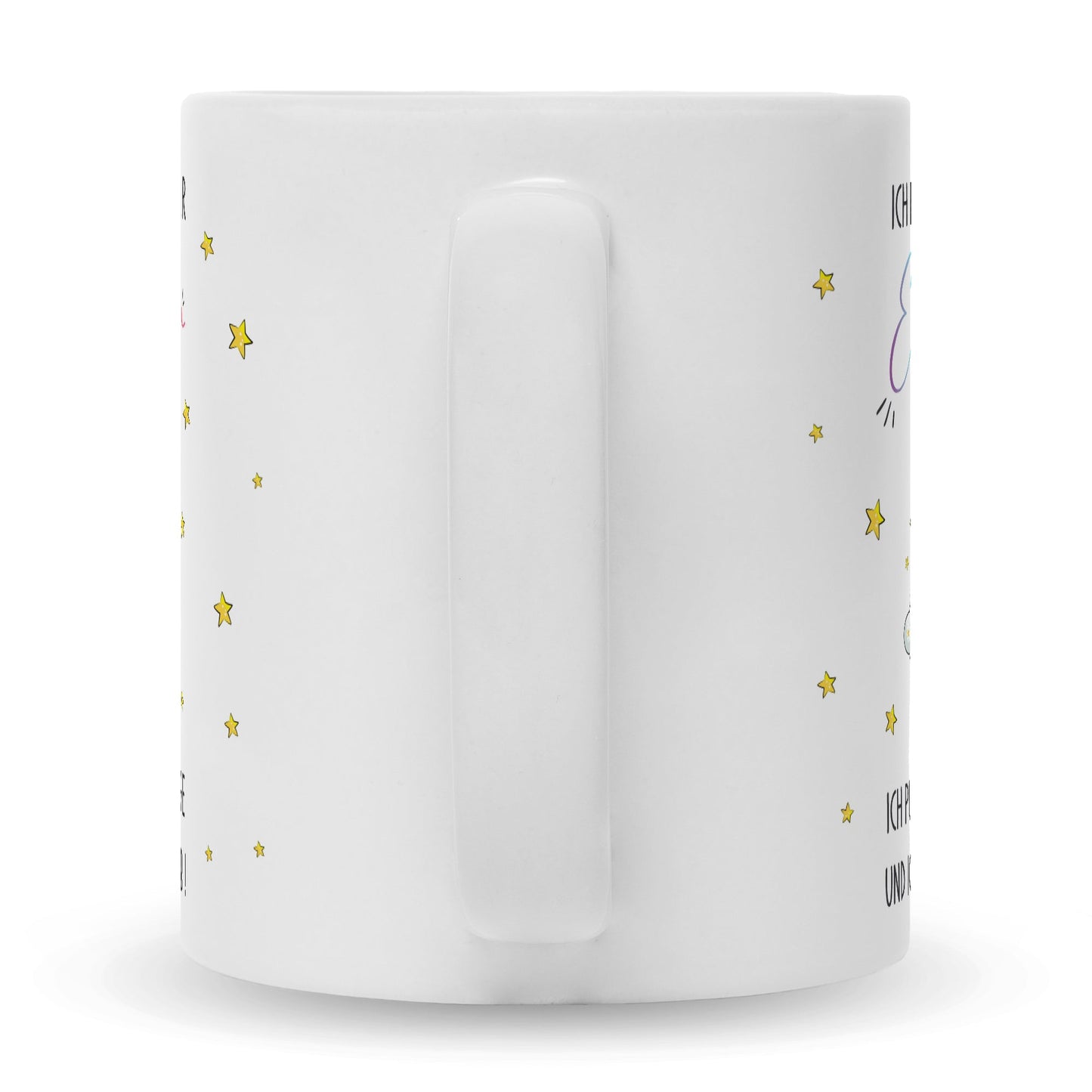 Bedruckte Tasse mit Spruch Königin der Einhörner
