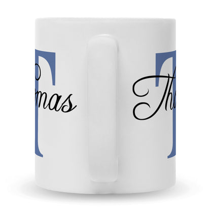 Bedruckte Tasse mit Initialen und Namen