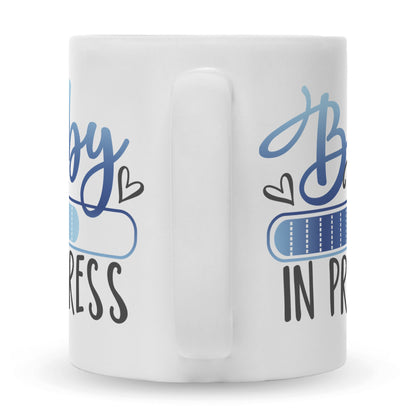 Bedruckte Tasse mit Spruch Baby in Progress