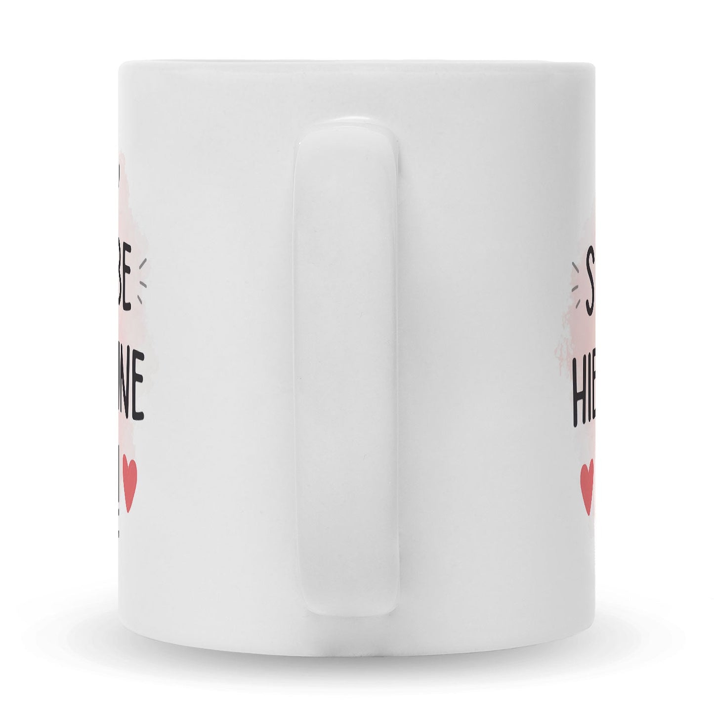 Bedruckte Tasse mit Spruch Wird scheiße ohne dich