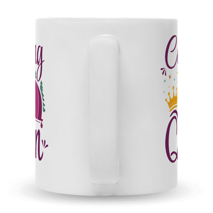 Bedruckte Tasse mit Spruch Camping Queen