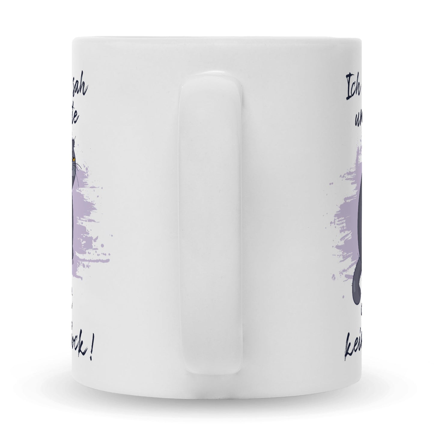 Bedruckte Tasse mit Spruch Ich kam, sah und hatte direkt keinen Bock V2