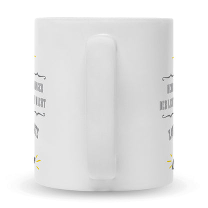 Bedruckte Tasse mit Spruch Wächter des Stroms