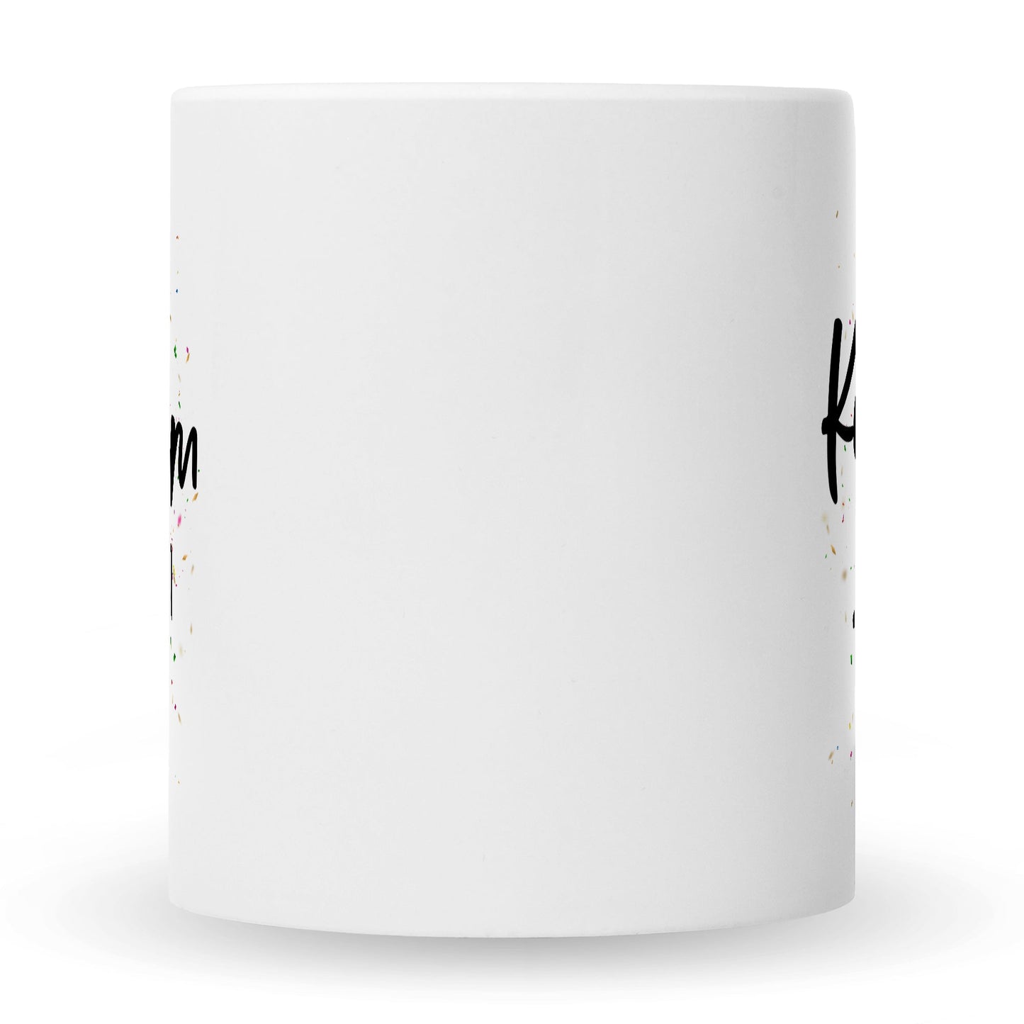 Bedruckte Tasse mit Spruch Konfetti im Herzen
