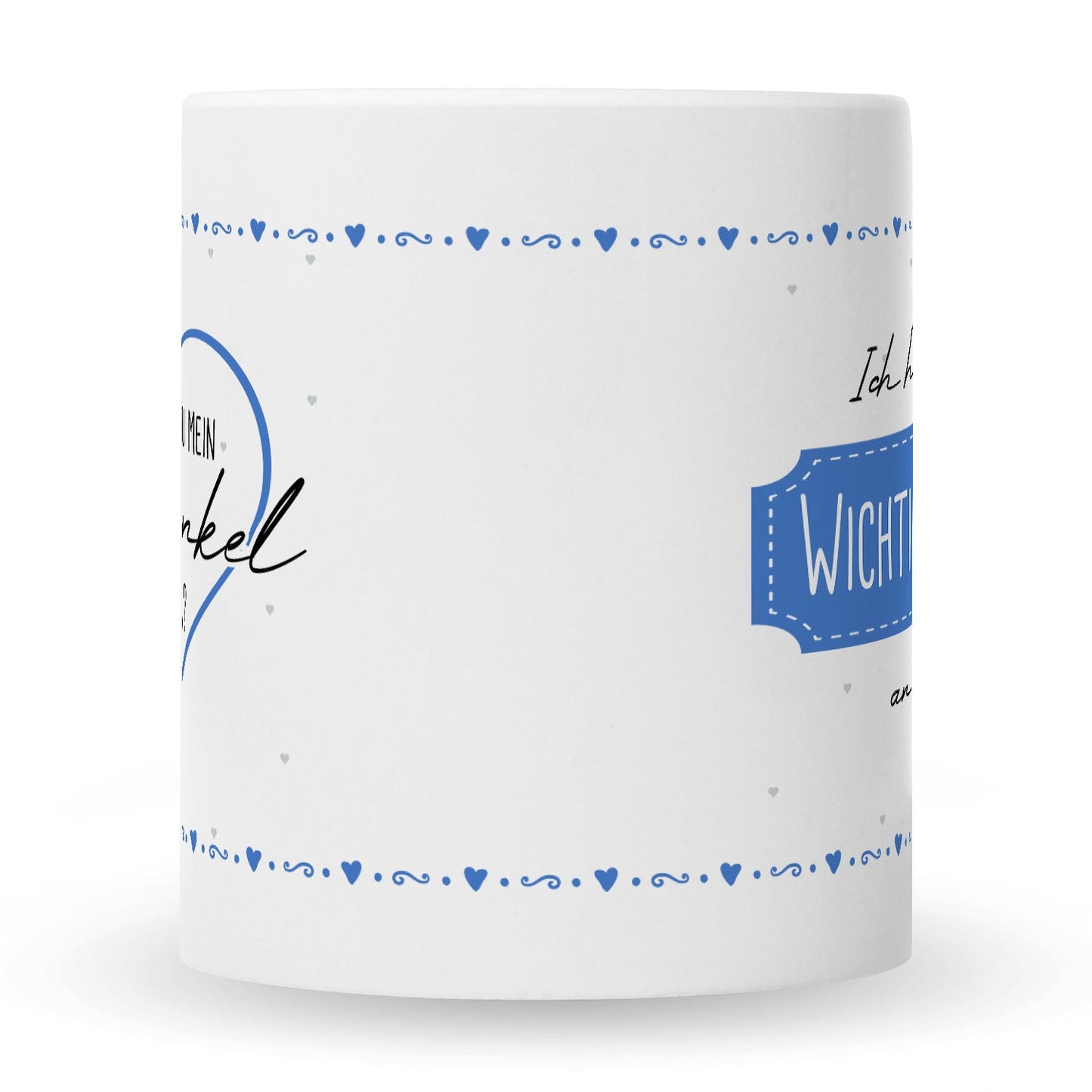 Bedruckte Tasse mit Spruch Ich habe eine wichtige Frage an dich! Patentante/Patenonkel