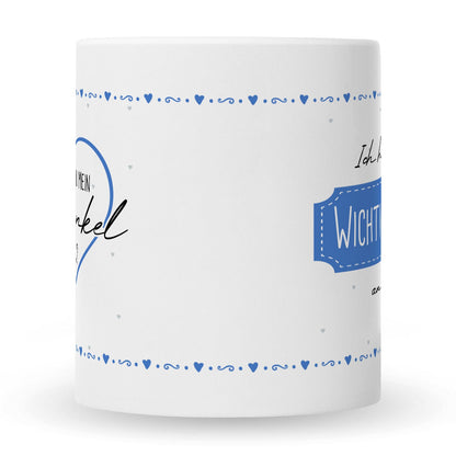 Bedruckte Tasse mit Spruch Ich habe eine wichtige Frage an dich! Patentante/Patenonkel