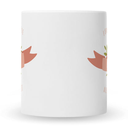 Bedruckte Tasse mit Spruch Für die beste Mama