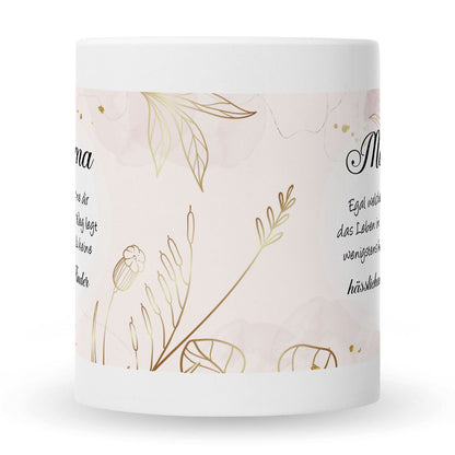 Bedruckte Tasse mit Spruch Mama wenigstens hast du keine hässlichen Kinder
