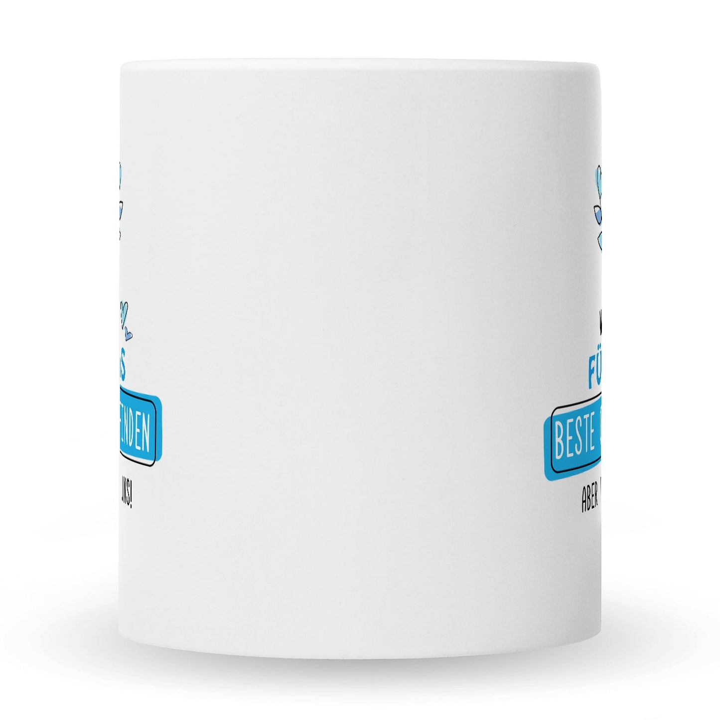 Bedruckte Tasse mit Spruch Opa wir haben versucht für dich das beste Geschenk zu finden