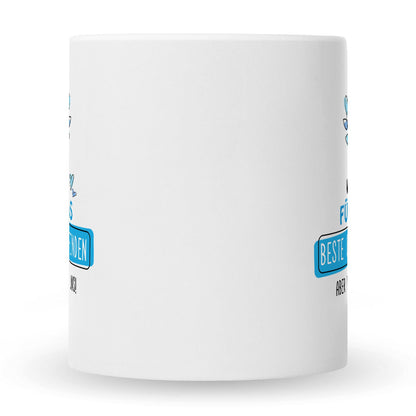 Bedruckte Tasse mit Spruch Opa wir haben versucht für dich das beste Geschenk zu finden